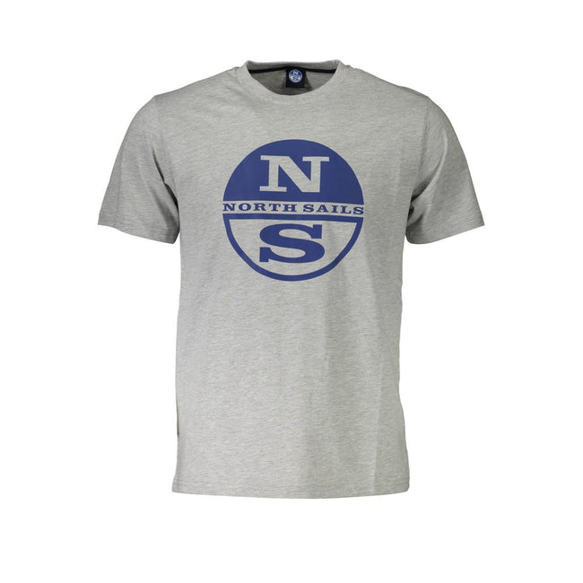 North Sails Brown Cotton Men T-Shirt North Sails
