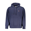 Tommy Hilfiger Blue Cotton Men Sweater with Hood Tommy Hilfiger