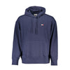 Tommy Hilfiger Blue Cotton Men Sweater with Hood Tommy Hilfiger