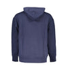 Tommy Hilfiger Blue Cotton Men Sweater with Hood Tommy Hilfiger
