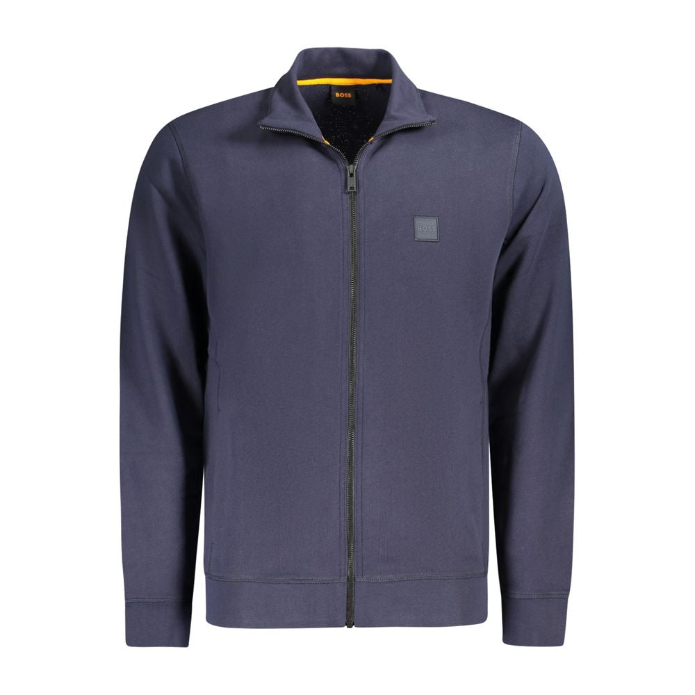 Hugo Boss Blue Cotton Sweatshirt Hugo Boss