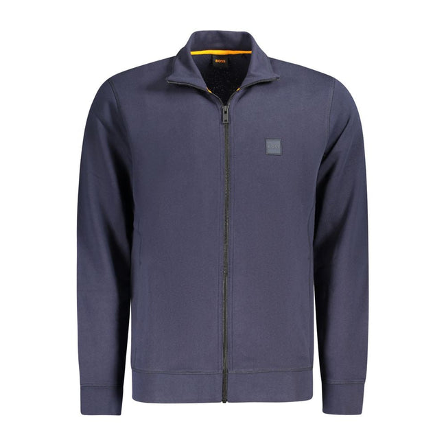 Hugo Boss Blue Cotton Sweatshirt Hugo Boss