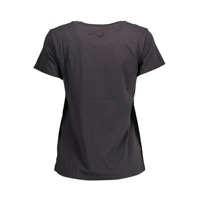 Levi's Black Cotton Women T-Shirt Levi's