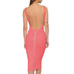 Balmain Pink Viscose Dress Balmain