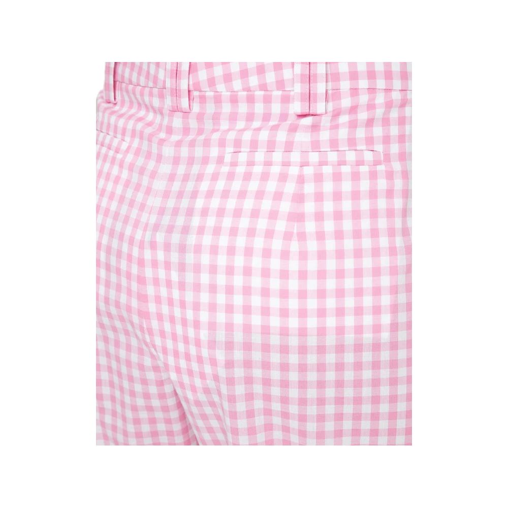 Balmain Pink Cotton Women Pants Balmain