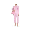 Balmain Pink Cotton Women Pants Balmain