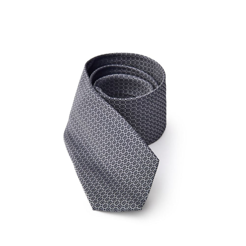 Jil Sander Gray Silk Tie Jil Sander