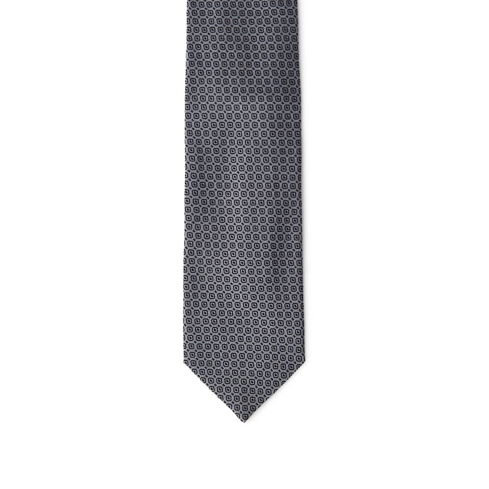 Jil Sander Gray Silk Ty Jil Sander
