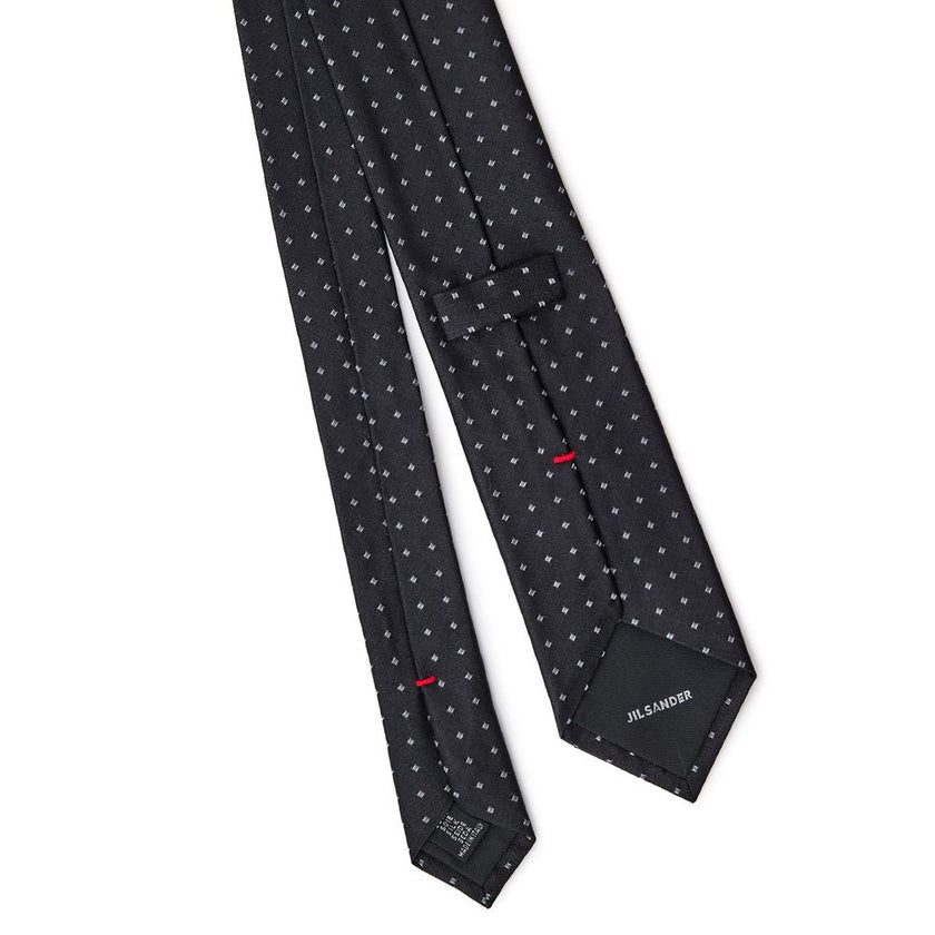 Jil Sander Black Silk Tie Jil Sander