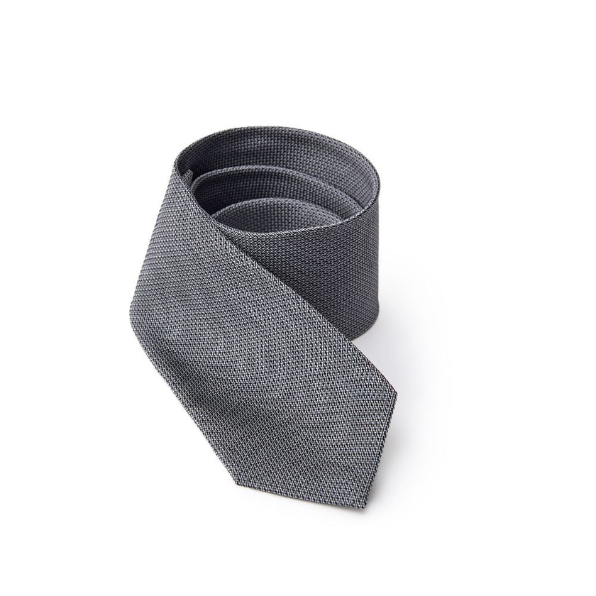 Jil Sander Gray Silk Tie Jil Sander