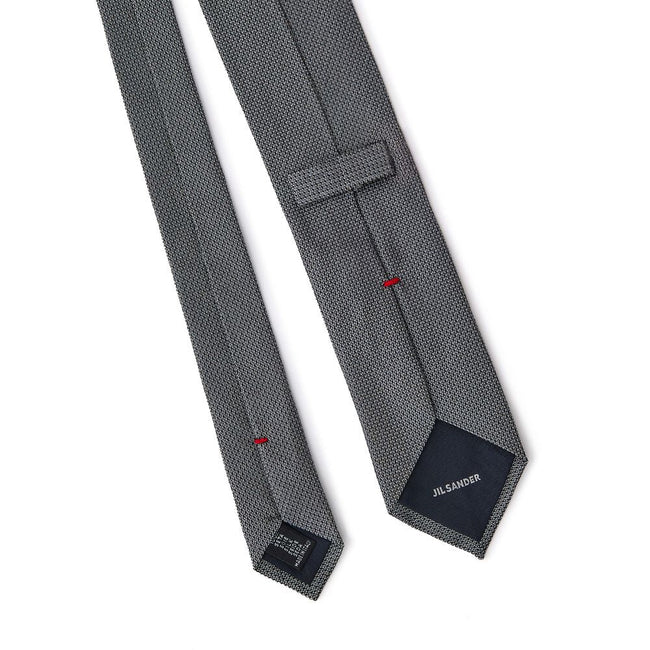 Jil Sander Gray Silk Ty Jil Sander
