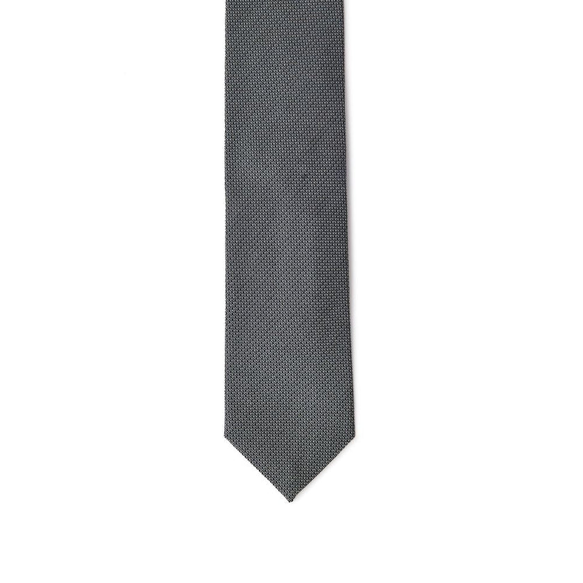 Jil Sander Gray Silk Tie Jil Sander