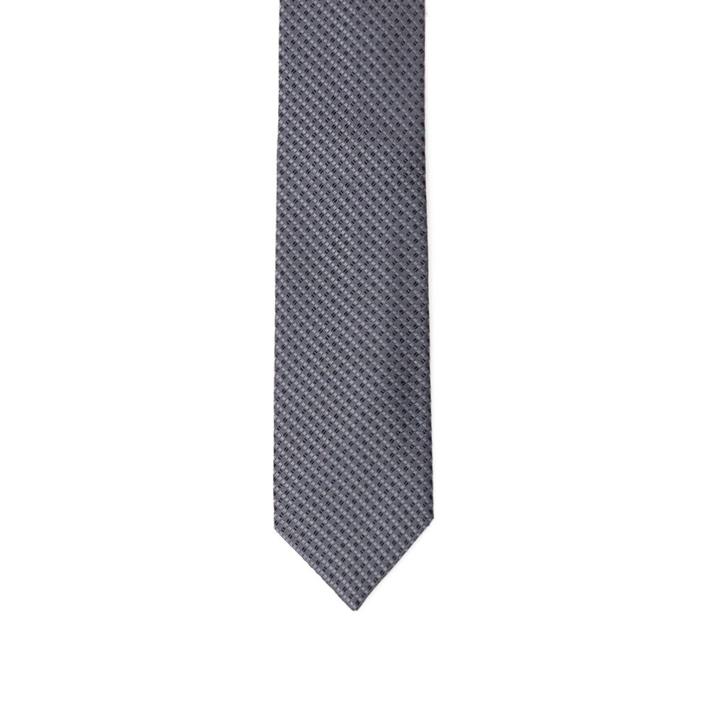 Jil Sander Gray Silk Ty Jil Sander
