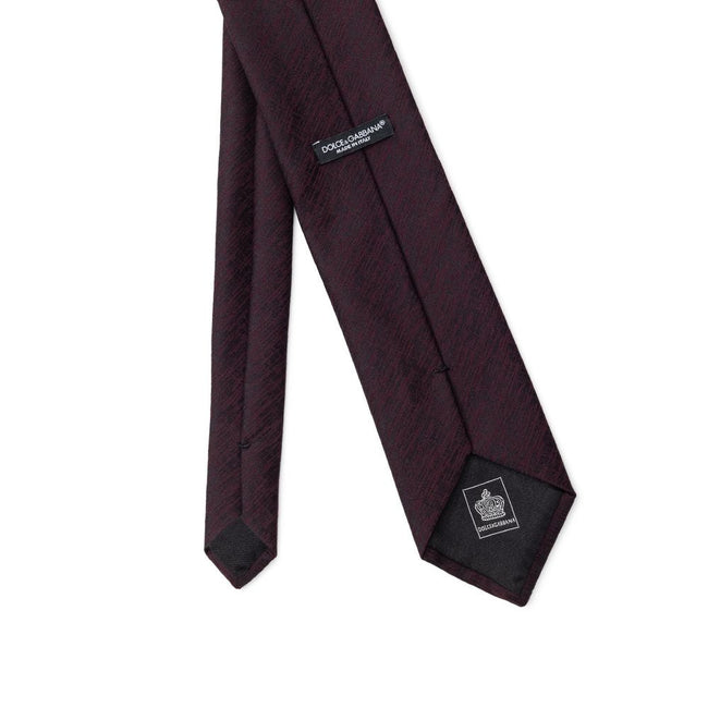 Dolce & Gabbana Purple Wool Ty Dolce & Gabbana