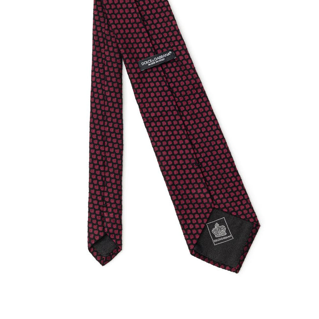 Dolce & Gabbana Purple Wool Ty Dolce & Gabbana