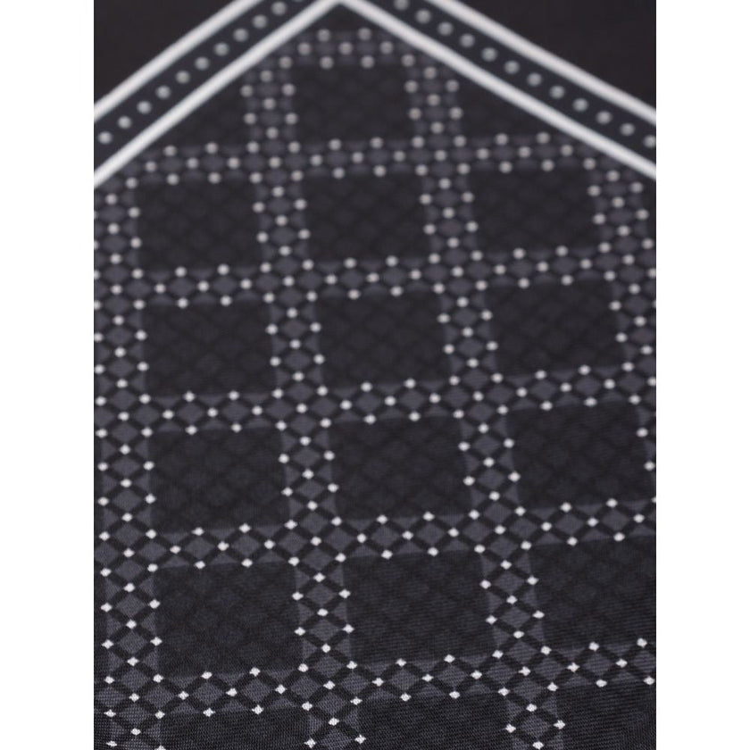 Dolce & Gabbana Black Silk Pocket Square Dolce & Gabbana