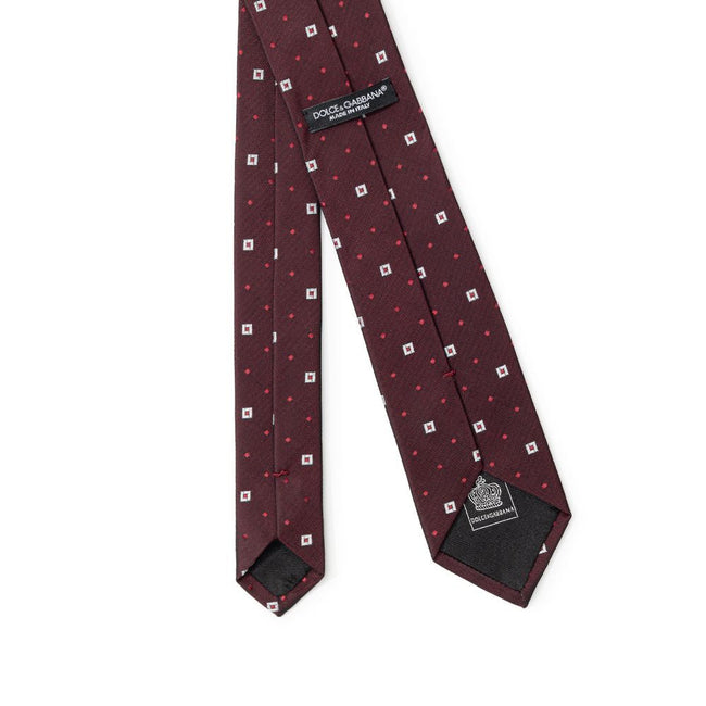 Dolce & Gabbana Bordeaux Silk Ty Dolce & Gabbana