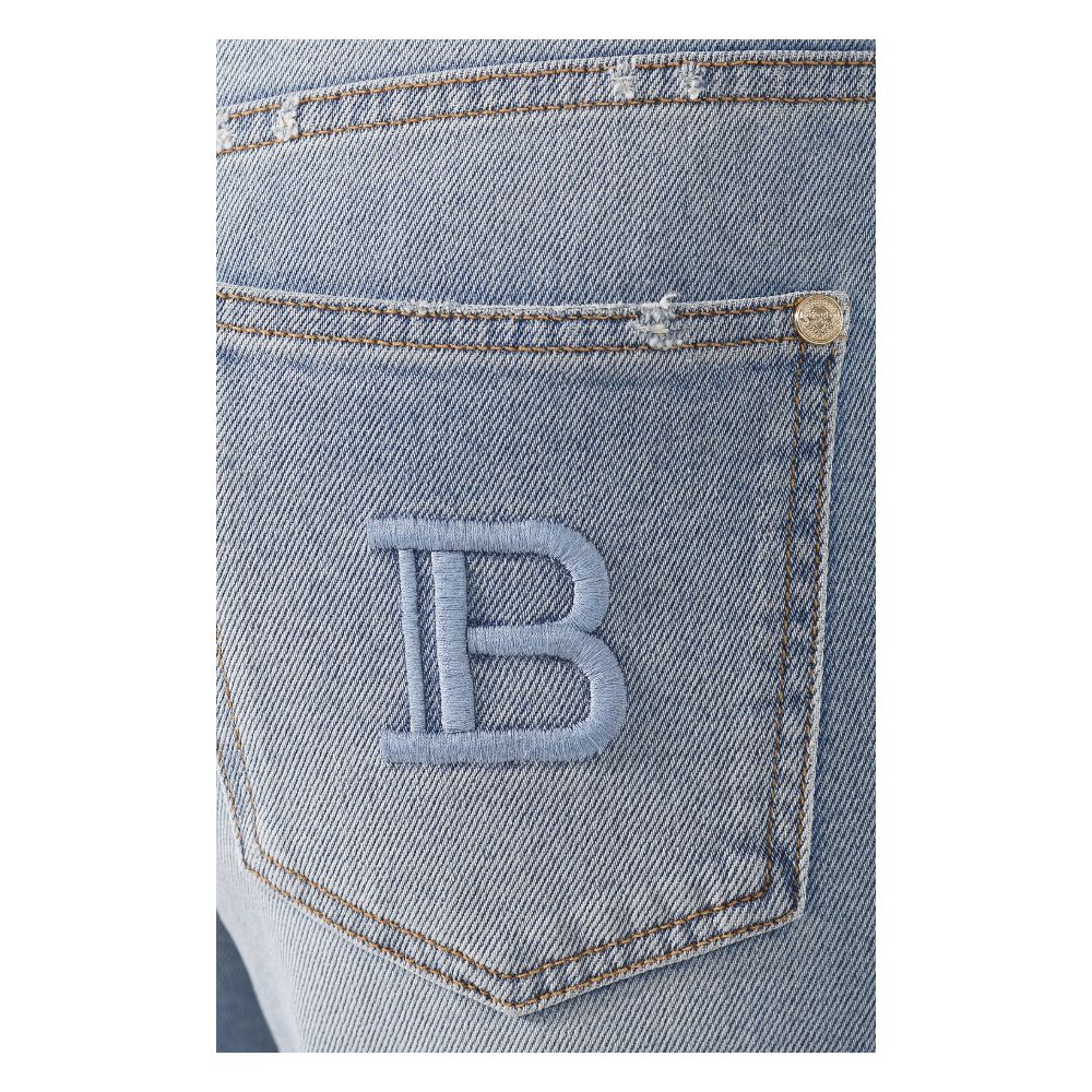 Balmain Blue Cotton Women's Jeans Balmain