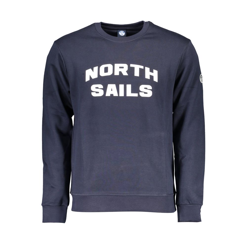 North Sails Blue Cotton Men Sweater North Sails
