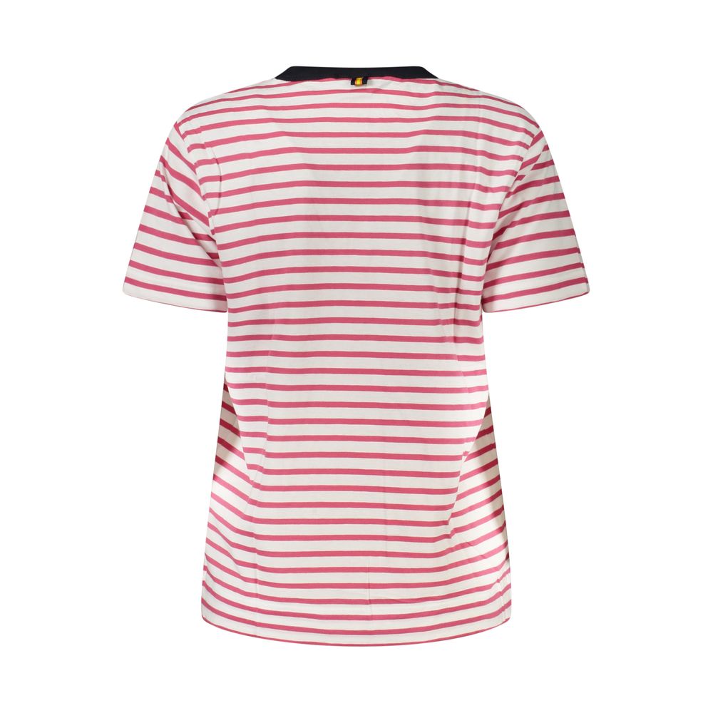 K-WAY Pink Cotton Women T-Shirt K-WAY