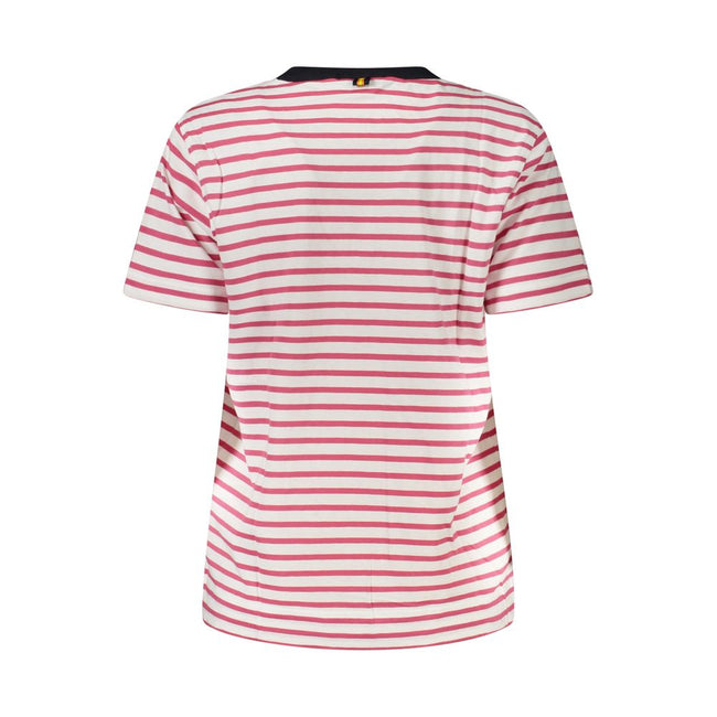 K-WAY Pink Cotton Women T-Shirt K-WAY