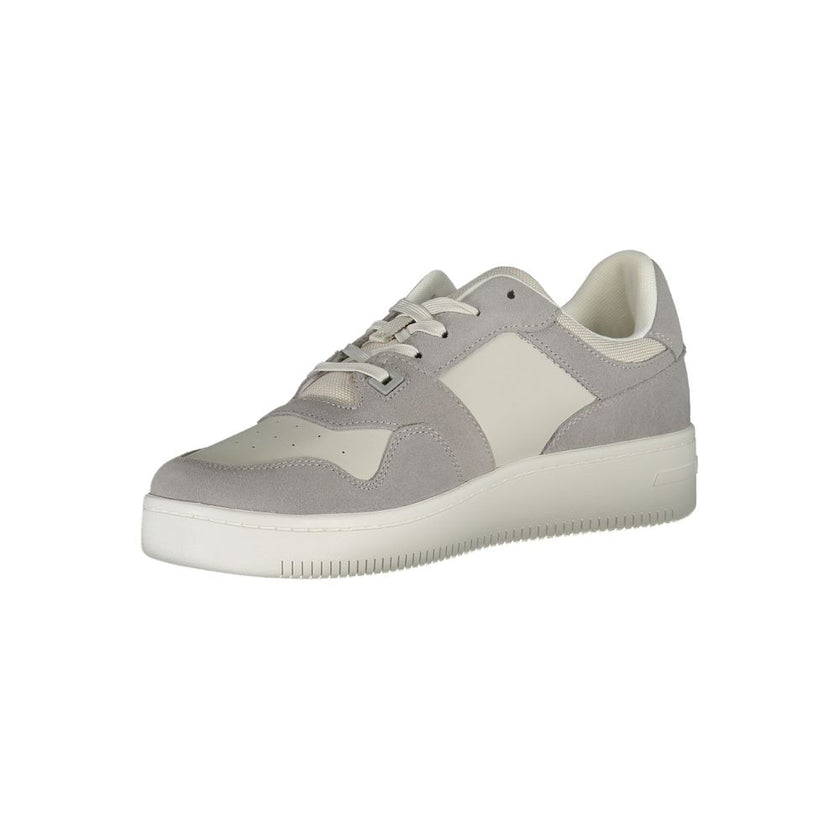 Tommy Hilfiger Grigio Pelle Men Sneaker Tommy Hilfiger