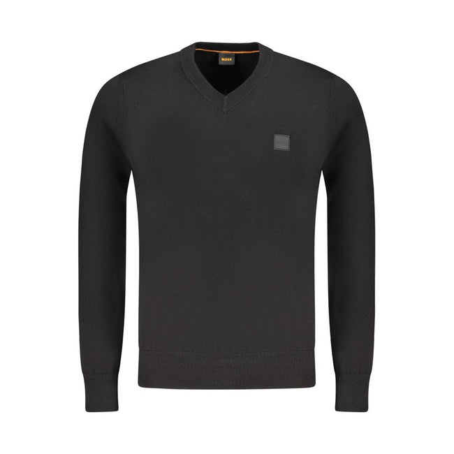 Hugo Boss Black Cotton Sweater Hugo Boss