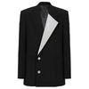 Balmain Black Viscose Women Blazer Balmain