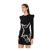 Balmain Black Viscose Dress Balmain