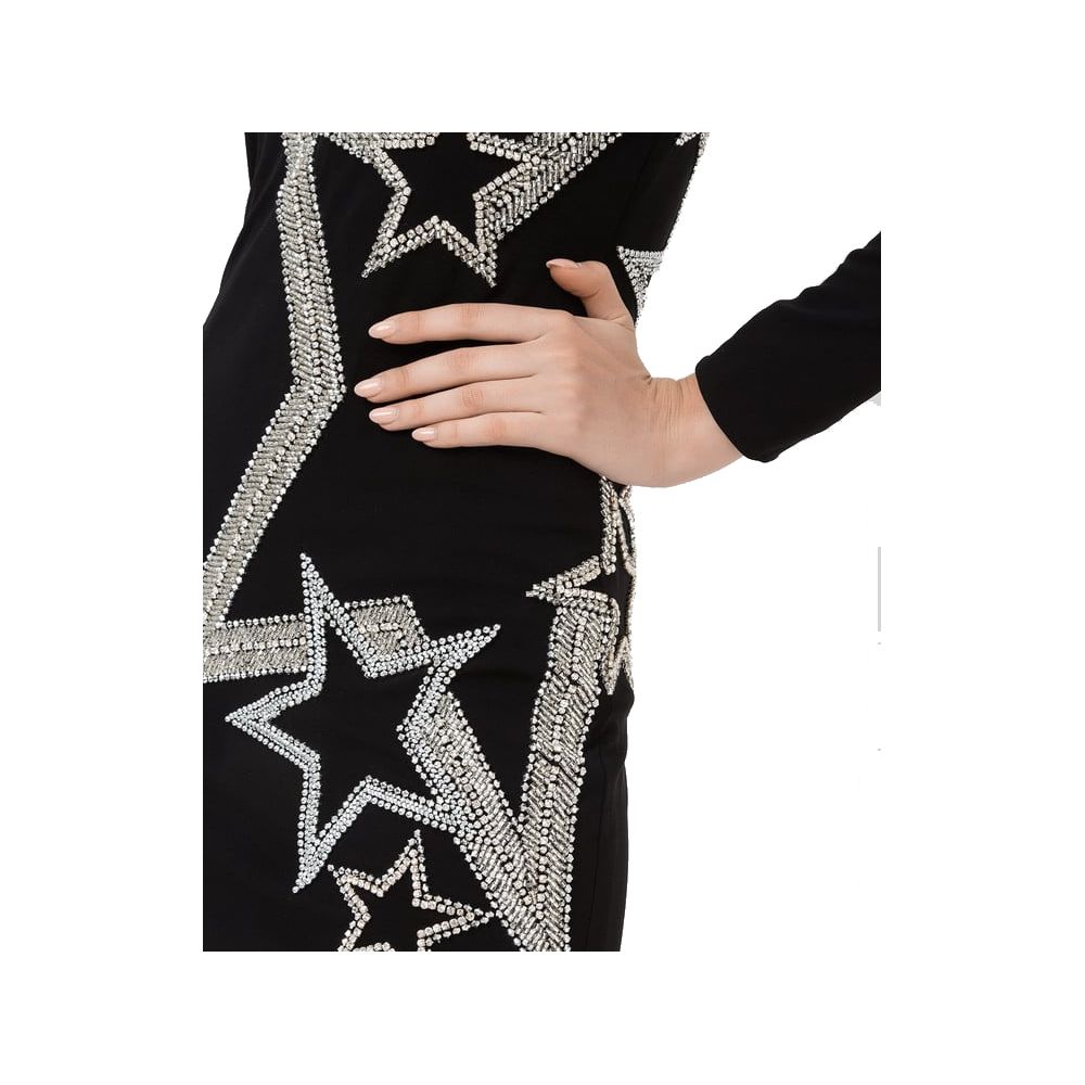 Balmain Black Viscose Dress Balmain