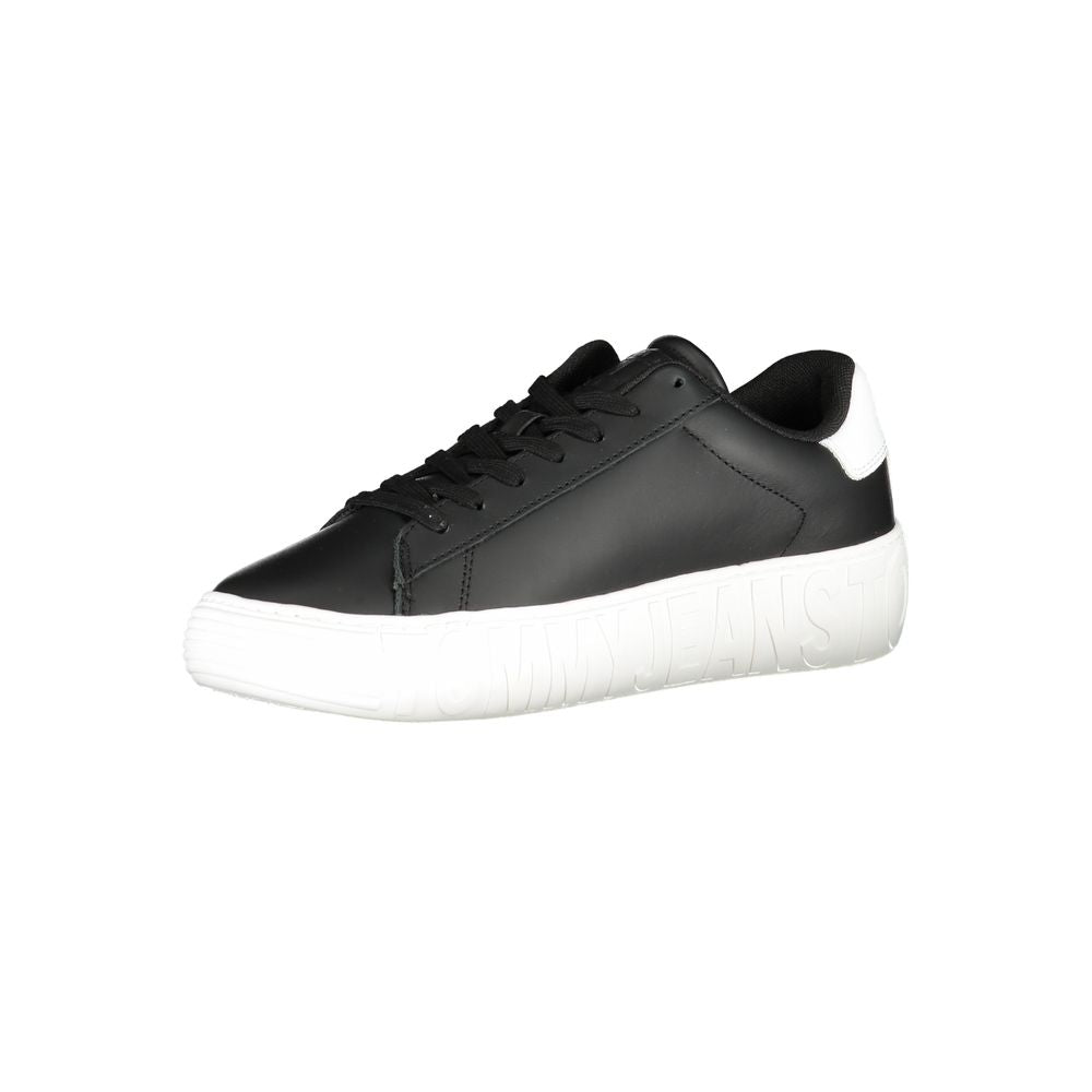 Tommy Hilfiger Black Polyethylene Men Sneaker Tommy Hilfiger