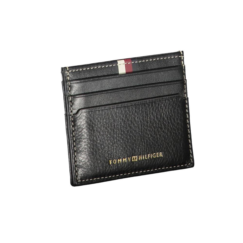 Tommy Hilfiger Black Leather Men Wallet Tommy Hilfiger