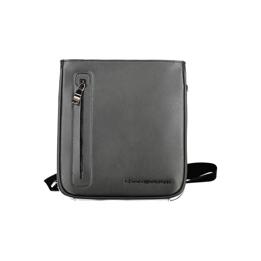 Tommy Hilfiger Black Polyurethane Men Shoulder Bag Tommy Hilfiger