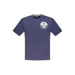North Sails Blue Cotton Men T-Shirt North Sails