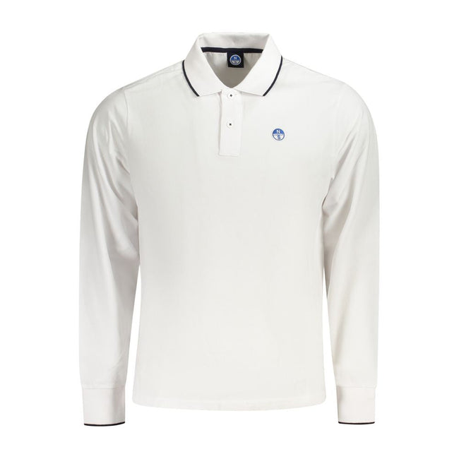 North Sails White Cotton Men Polo Shirt North Sails