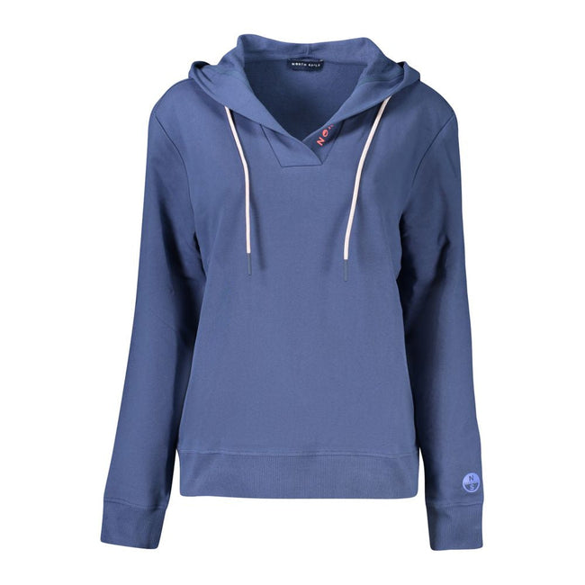 North Sails Blue Cotton Women Sweater North Sails