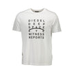 Diesel White Cotton Men T-Shirt Diesel