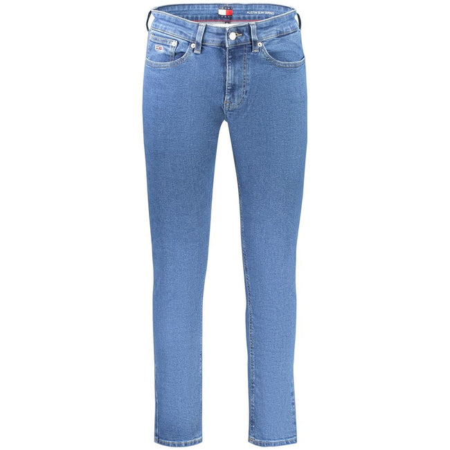 Tommy Hilfiger Blue Cotton Men Slim Tapered Jean Tommy Hilfiger