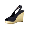 Tommy Hilfiger Blue Cotton Sandal Tommy Hilfiger