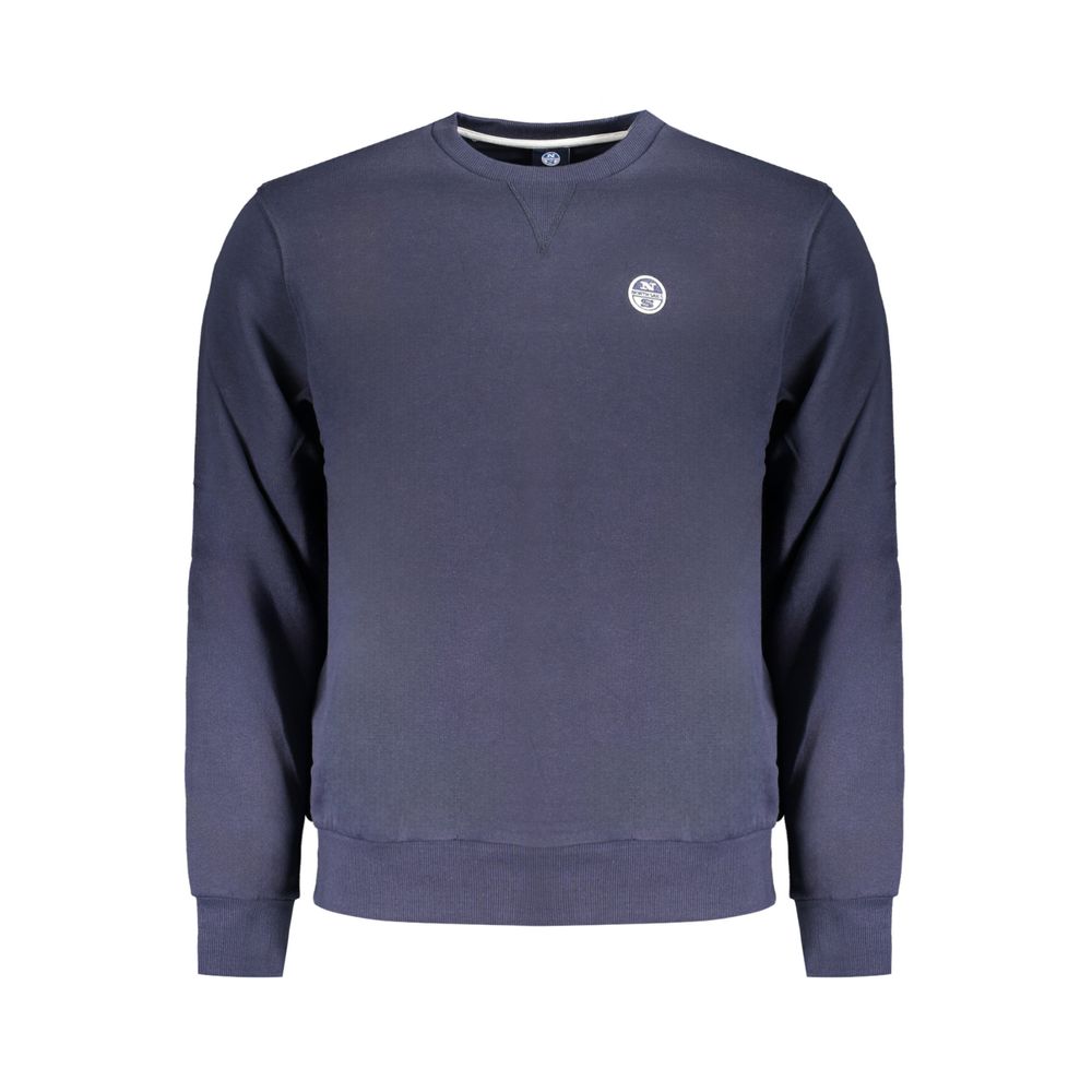 North Sails Blue Cotton Men Sweater North Sails