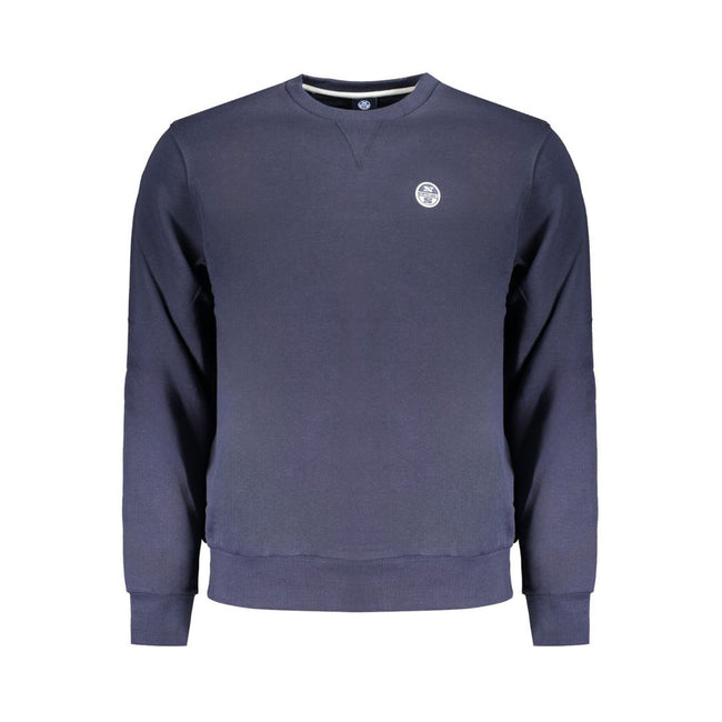 North Sails Blue Cotton Men Sweater North Sails