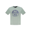 North Sails Green Cotton Men T-Shirt North Sails