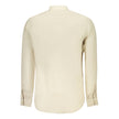 Hugo Boss Beige Linen Men Shirt Hugo Boss