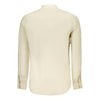 Hugo Boss Beige Linen Men Shirt Hugo Boss