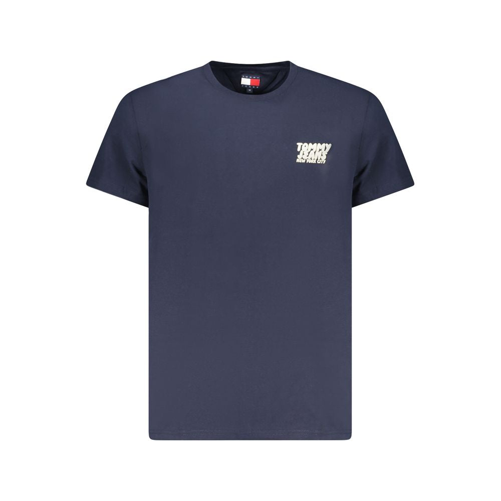 Tommy Hilfiger Blue Cotton Men T-Shirt Tommy Hilfiger