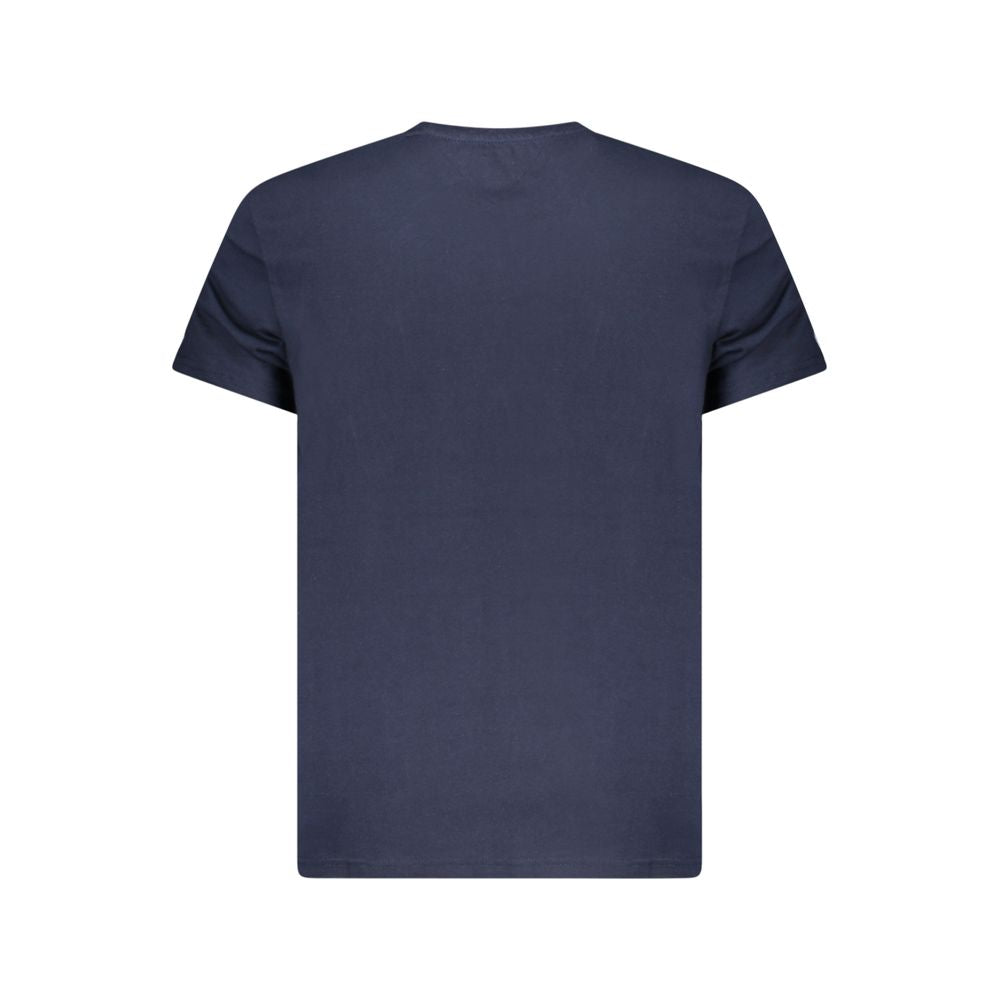 Tommy Hilfiger Blue Cotton Men T-Shirt Tommy Hilfiger