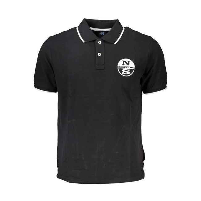 North Sails Black Cotton Polo Shirt North Sails