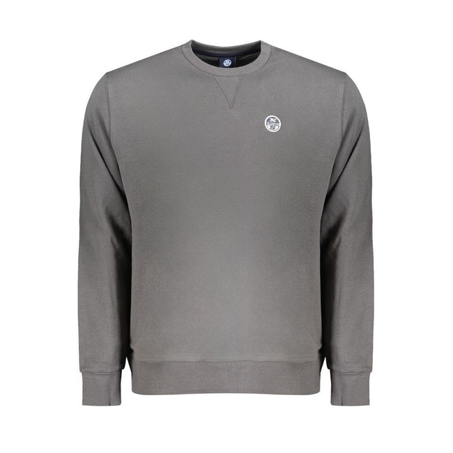 North Sails Gray Cotton Men Sweater North Sails