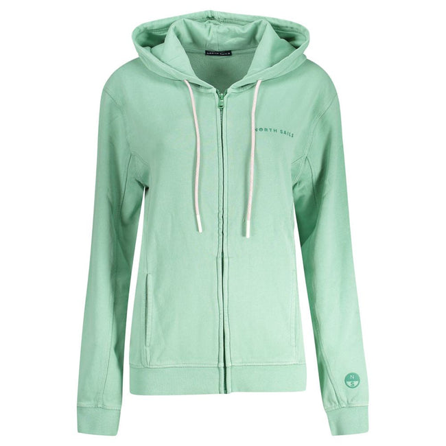 North Sails Green Cotton Women Sweater North Sails