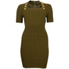 Balmain Green Viscose Women T-Shirt Dress Balmain